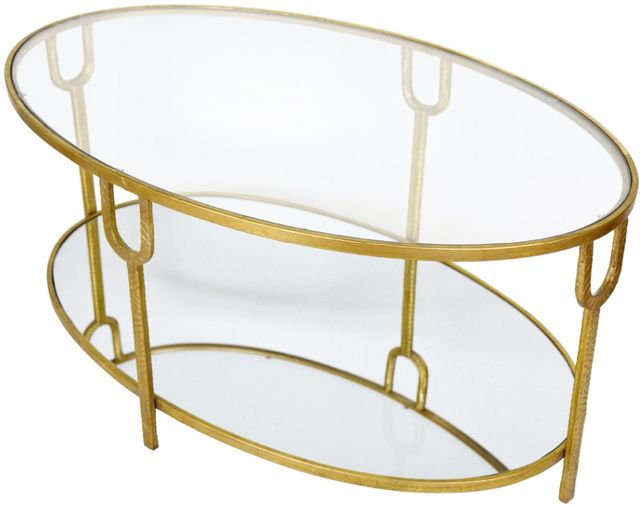 Zeugma Imports Gold Coffee Table-1
