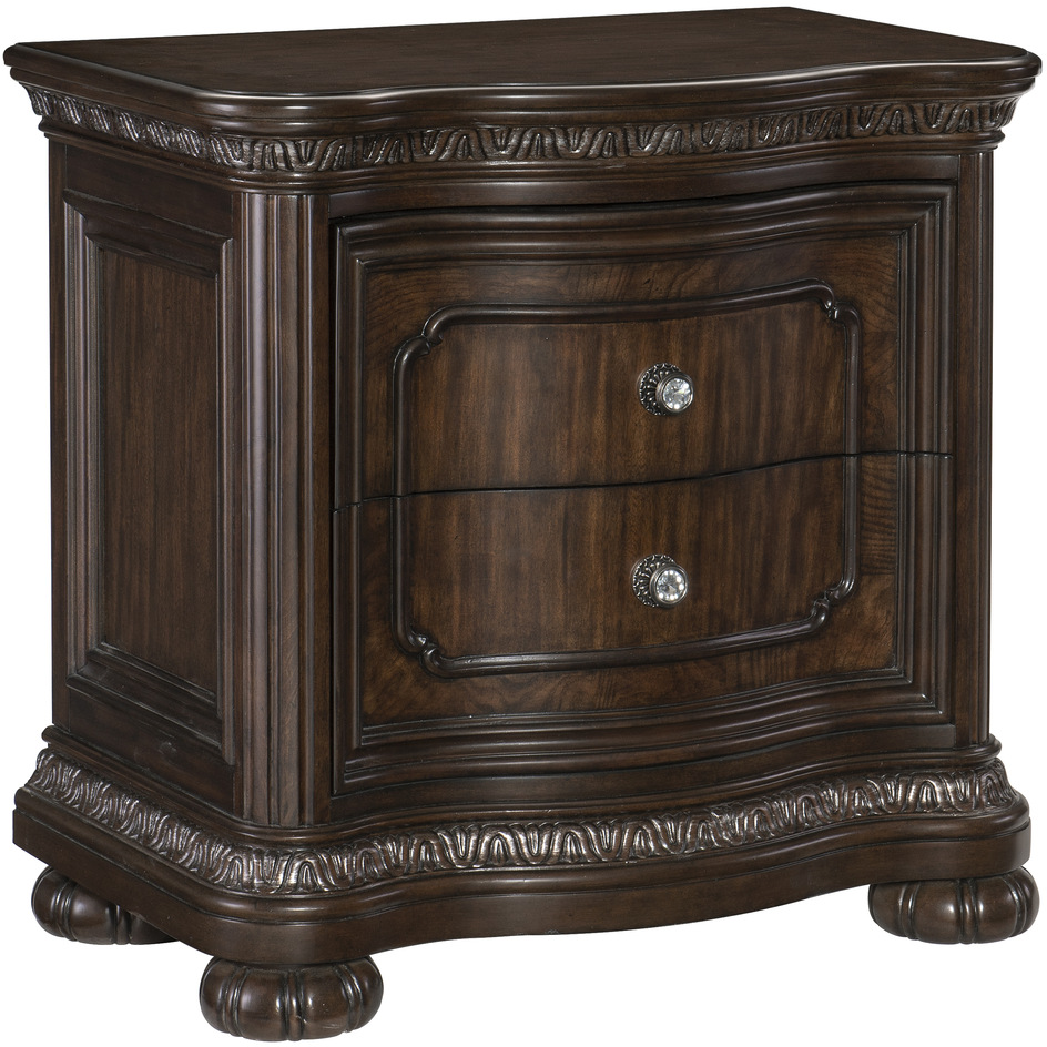 Homelegance® Beddington Dark Cherry Nightstand | United Furniture ...