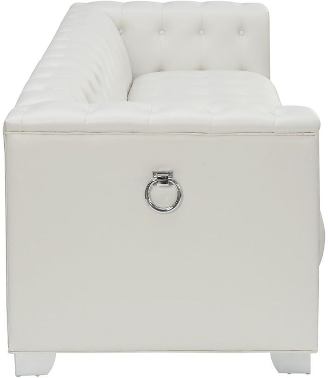 Coaster® Chaviano 2-Piece Pearl White Living Room Set 4