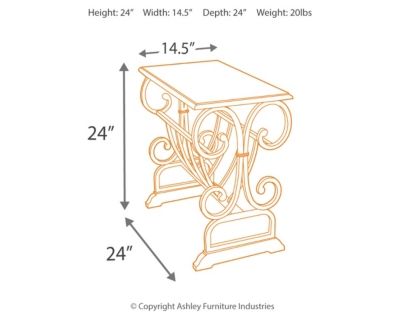 Table d'extrémité rectangulaire Braunsen, brun, Signature Design by Ashley® 7