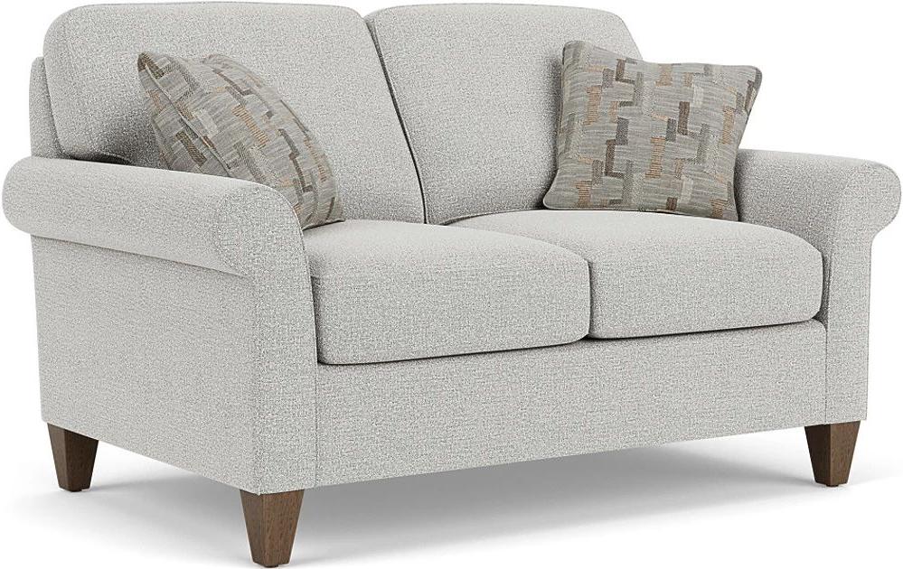 Flexsteel® Westside Silver Glacier Loveseat | Colder's | Milwaukee Area