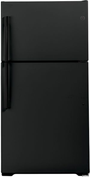 GE® 33 in. 21.9 Cu. Ft. Black Top Freezer Refrigerator