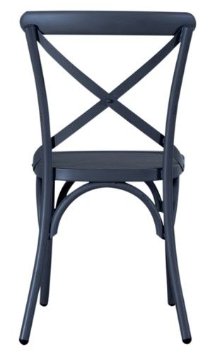 Liberty Furniture Vintage Navy X Back Side Chair 3
