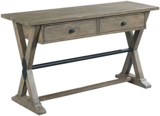 Hammary® Reclamation Place Brown Trestle Sofa Table