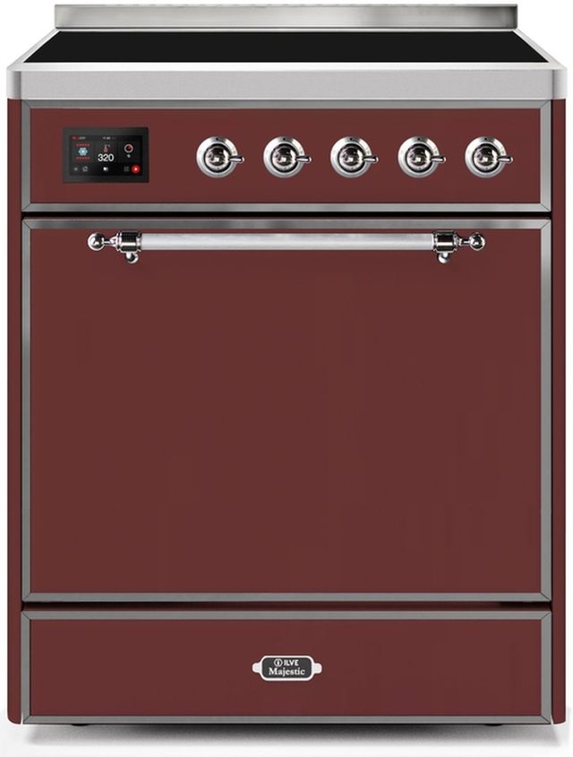 Ilve Majestic Series 30" Stainless Steel Freestanding Electric Range 6