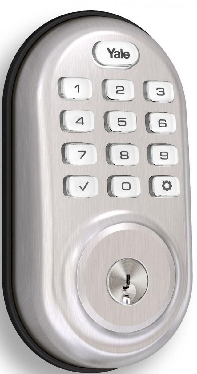 Crestron® Yale® Assure Lock™ Pushbutton Keypad Wireless Deadbolt-Satin Nickel 0