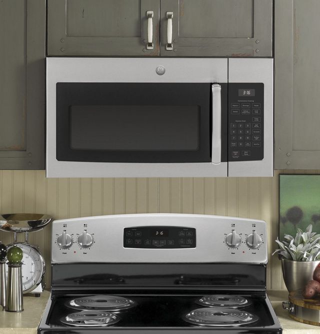 GE® 1.6 Cu. Ft. Stainless Steel Over The Range Microwave 37