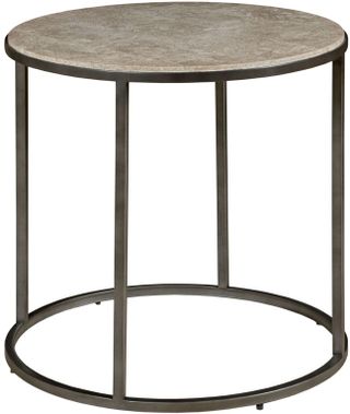 Hammary® Modern Basics Antique Silver Round End Table