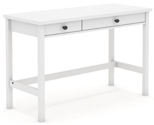 Rustic white writing deals desk