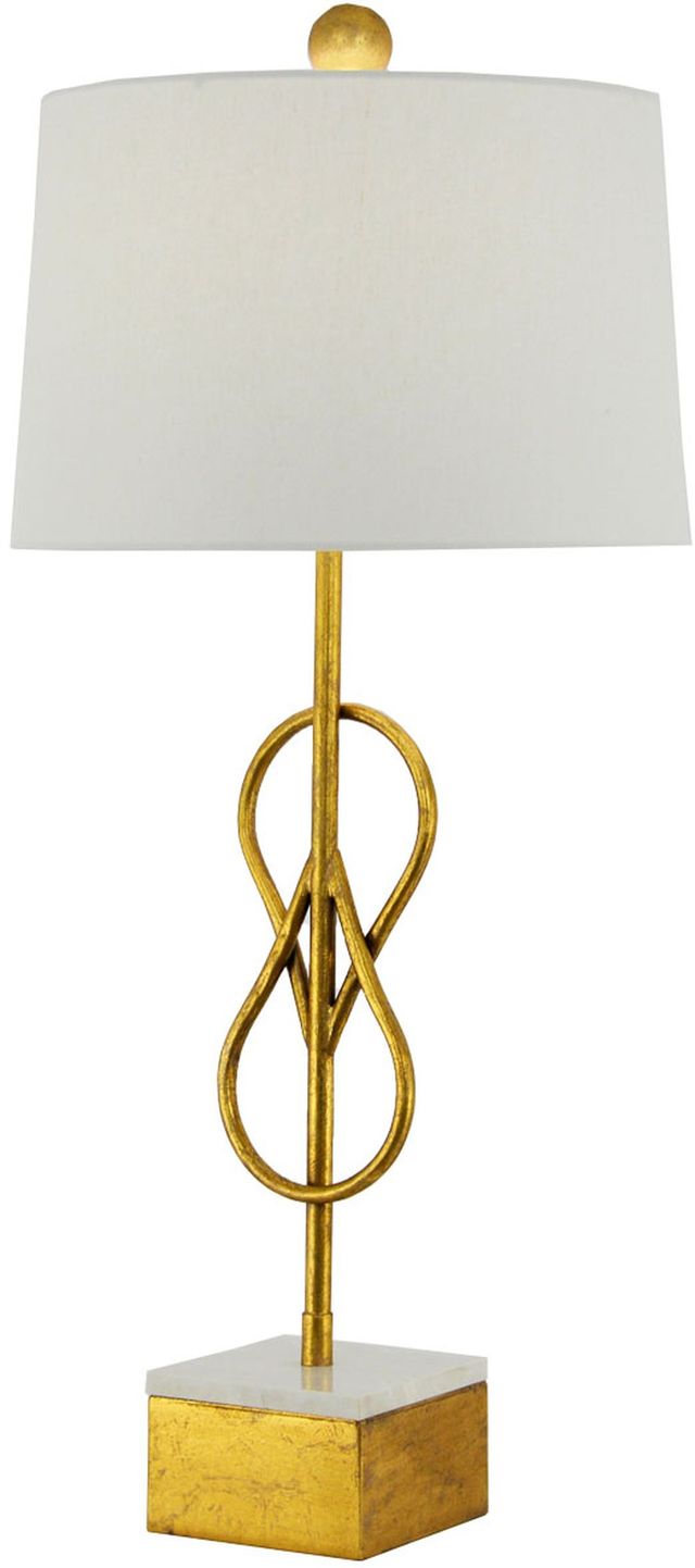 Zeugma Imports® Gold Table Lamp-2
