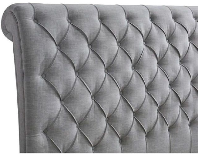 Crown Mark Kate Gray King Upholstered Bed-3