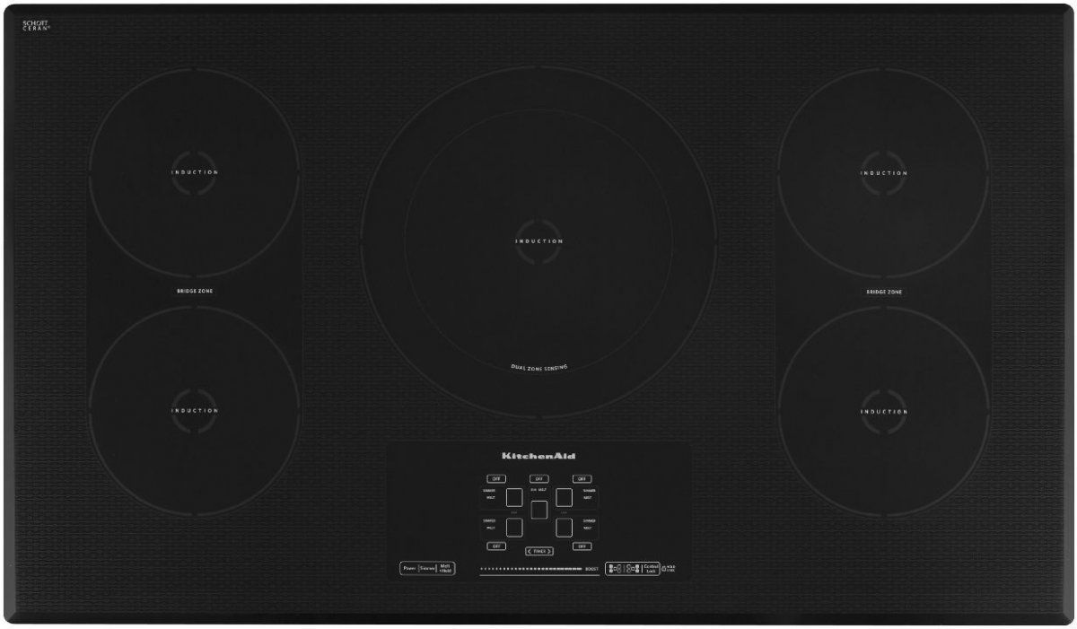 KitchenAid® Architect® Series II 36" Black Induction Cooktop