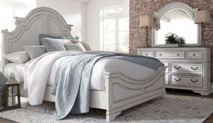 Liberty Magnolia Manor 3-Piece Antique White King Bedroom Set
