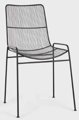 Classic Home Scott Black Outdoor Dining Chair