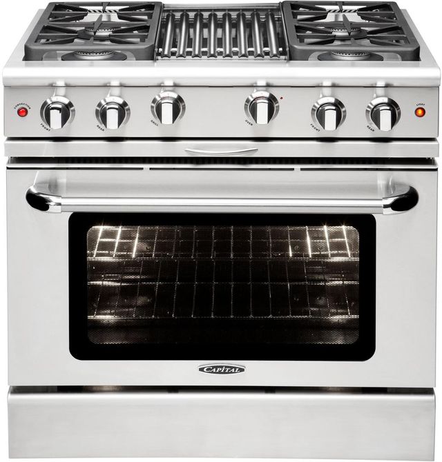 Capital Precision™ 36" Stainless Steel Free Standing Gas Range-0