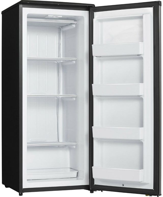Danby® Designer 8.5 Cu. Ft. Black with Stainless Steel Upright Freezer 10