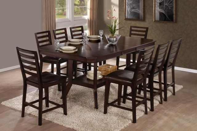 Progressive® Furniture Bobbie 2-Piece Dark Brown Counter Chair Set-1