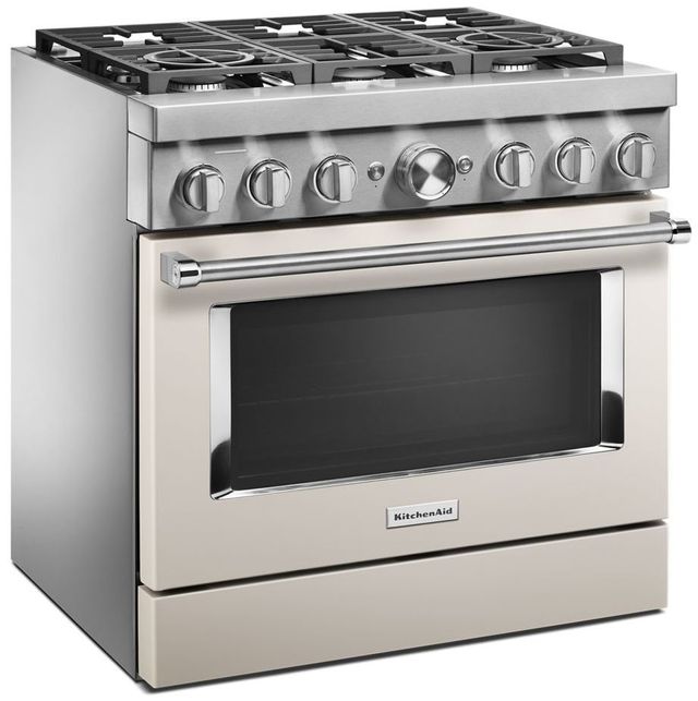 KitchenAid® 36" Stainless Steel Commercial Style Freestanding Dual Fuel Range 37