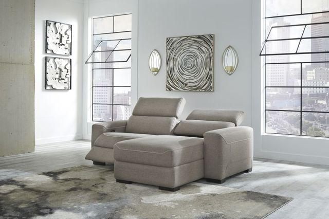 Signature Design by Ashley® Mabton Gray 2-Piece Sectional with Chaise 1