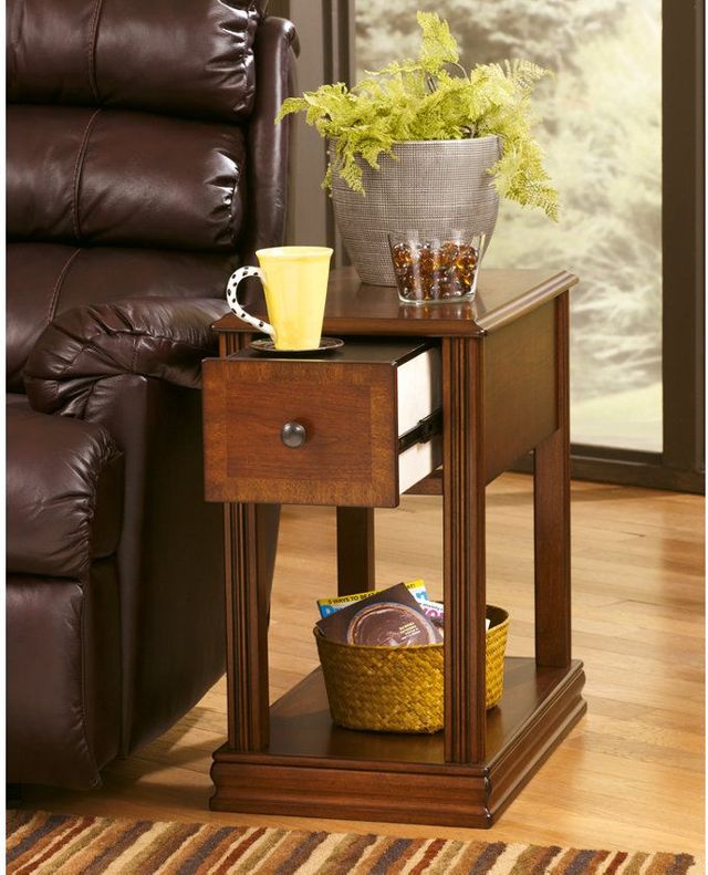Signature Design by Ashley® Breegin Almost Black Chair Side End Table 41