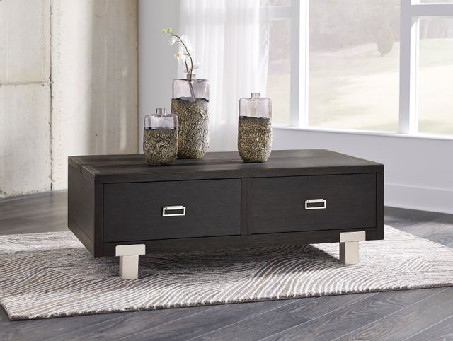 Signature Design by Ashley® Chisago Black Lift-Top Coffee Table 7