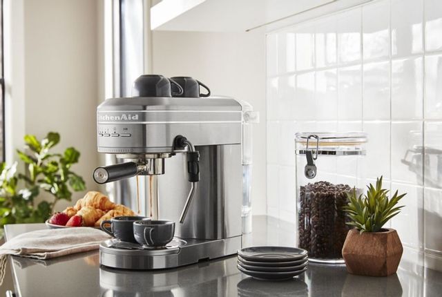 KitchenAid® Brushed Stainless Steel Metal Semi-Automatic Espresso Machine 3