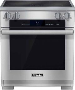 Miele 29.94" Clean Touch Steel Free Standing Electric Induction Range-HR1622-2ISS