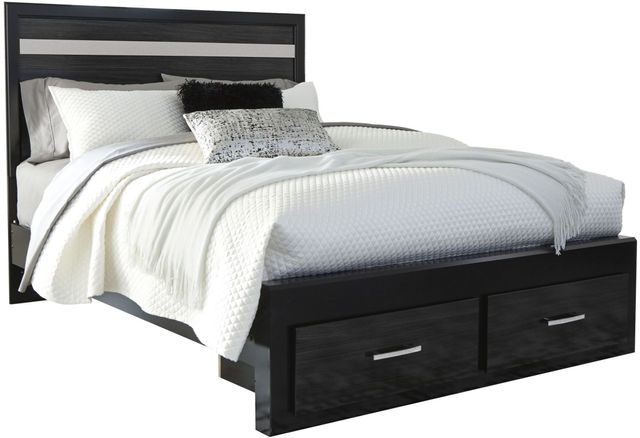Signature Design by Ashley® Starberry Black Queen Panel Storage Bed
