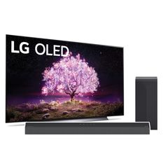 LG C1 65 inch 4K Smart OLED TV w/AI ThinQ® and a 3.1 Channel Sound Bar with DTS Virtual:X PLUS a FREE Furniture Gift Card