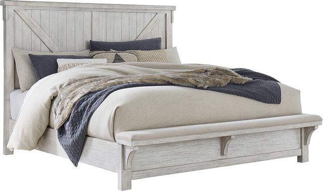 Signature Design by Ashley® Brashland White Queen Panel Bed 1