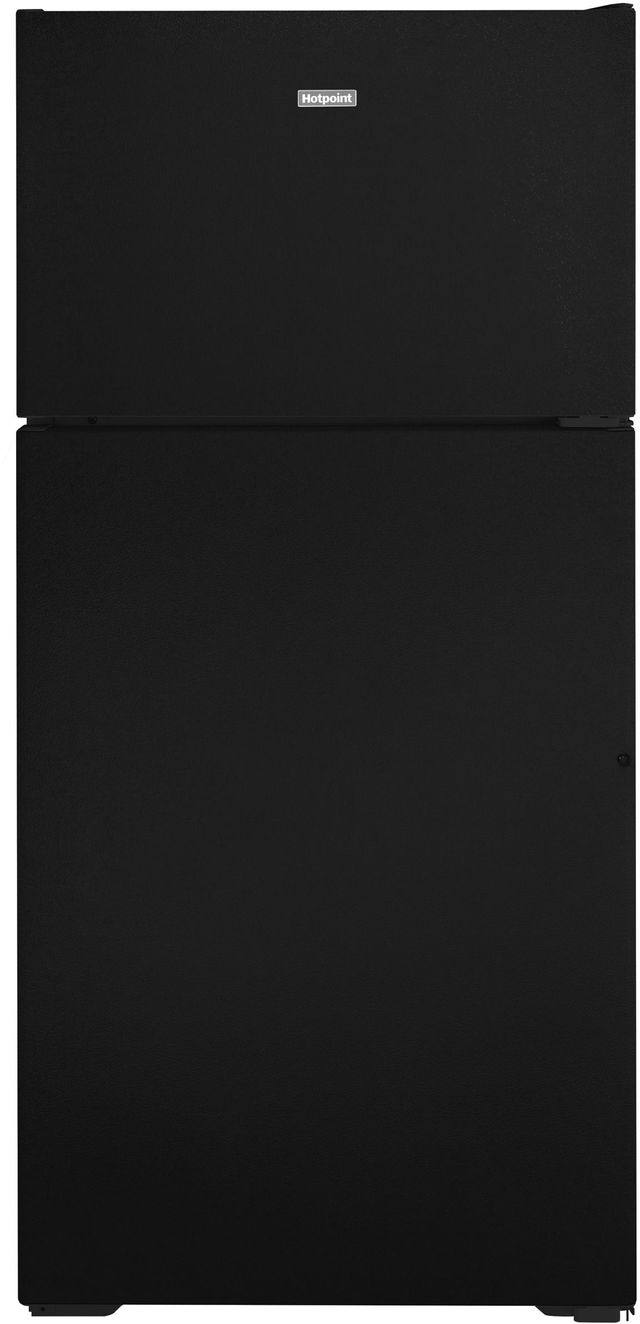 Hotpoint® 15.6 Cu. Ft. Black Top Freezer Refrigerator