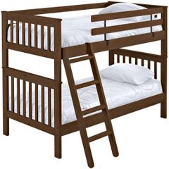 Crate Designs™ Furniture Brindle Twin XL/Twin XL Mission Bunk Bed