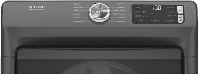 Maytag® 7.3 Cu. Ft. Volcano Black Front Load Electric Dryer  1