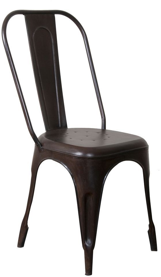 Coast to Coast Imports™ Burnished Brown Metal Cello Chair-0