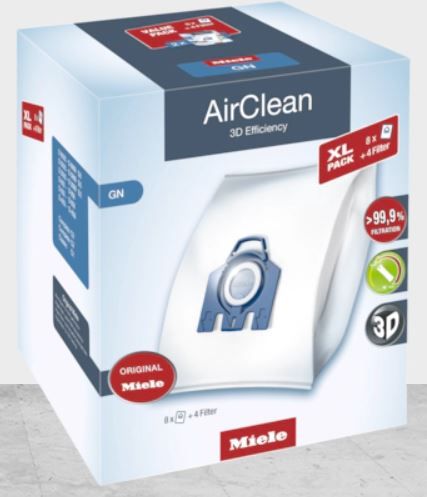 Miele White AirClean 3D XL Pack GN Dust Vacuum Bag-0