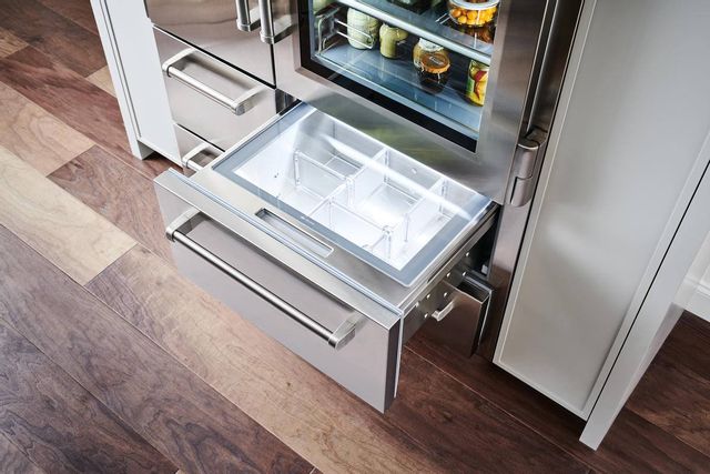 Sub-Zero® 48" Stainless Steel with Glass Door PRO Bottom Freezer Refrigerator 5