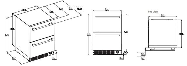 Thermador® Freedom® 4.3 Cu. Ft. Custom Panel Ready Refrigerator Drawers 1