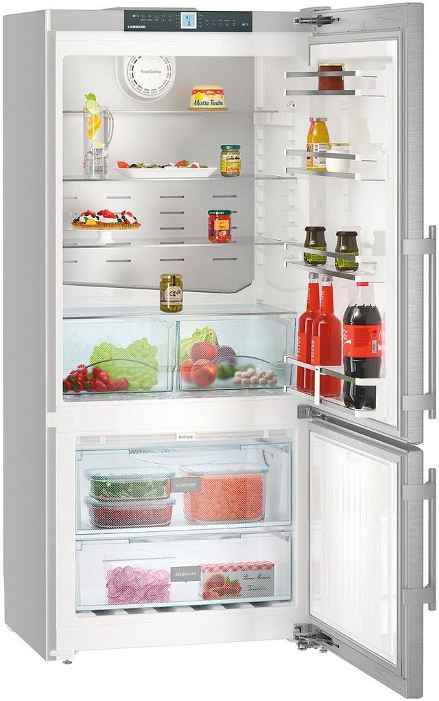Liebherr 12.9 Cu. Ft. Stainless Steel Bottom Freezer Refrigerator 3