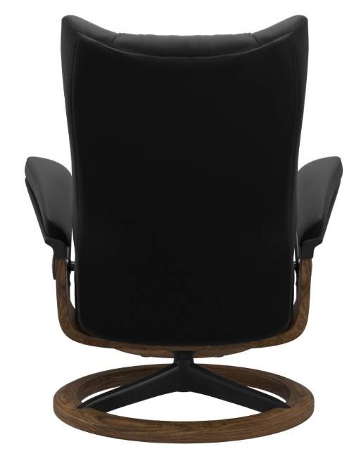 Stressless® by Ekornes® Wing Small Signature Base Chair and Ottoman 2