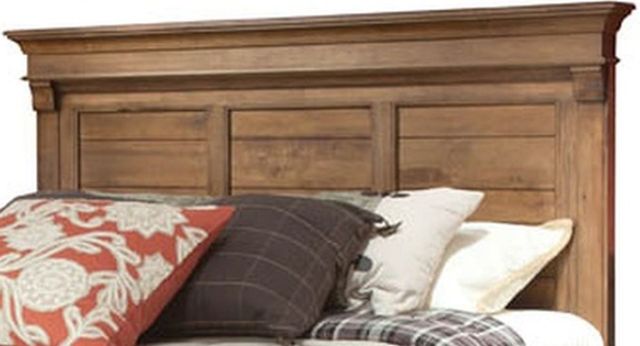 Durham Furniture Rustic Civility Cinnamon Queen Complete Panel Bed 2
