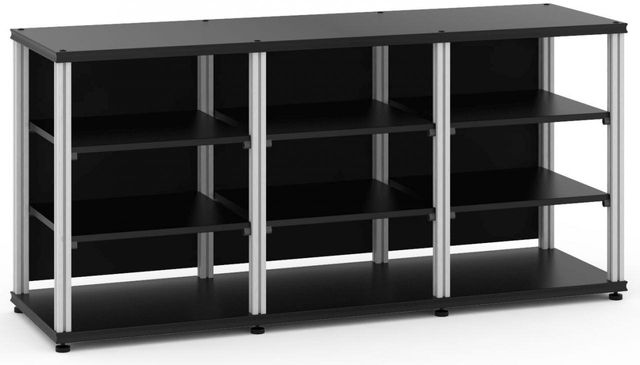 Salamander Designs® Synergy Triple 30 AV Cabinet-Black/Aluminum 0