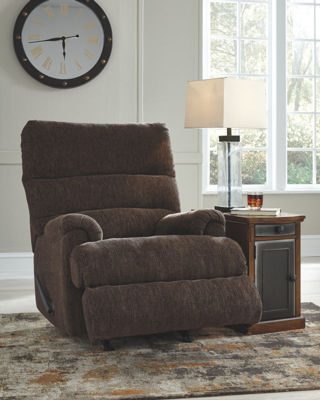 Fauteuil inclinable Man Fort en tissu brun Signature Design by Ashley® 3