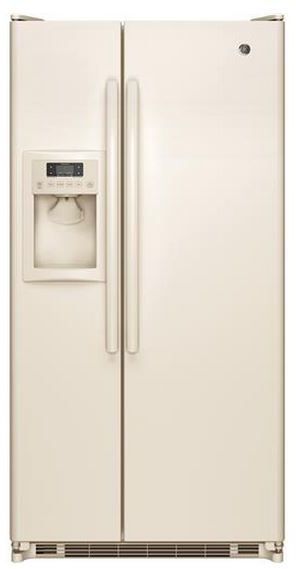 GE® 21.8 Cu. Ft. Side-By-Side Refrigerator-Bisque 0