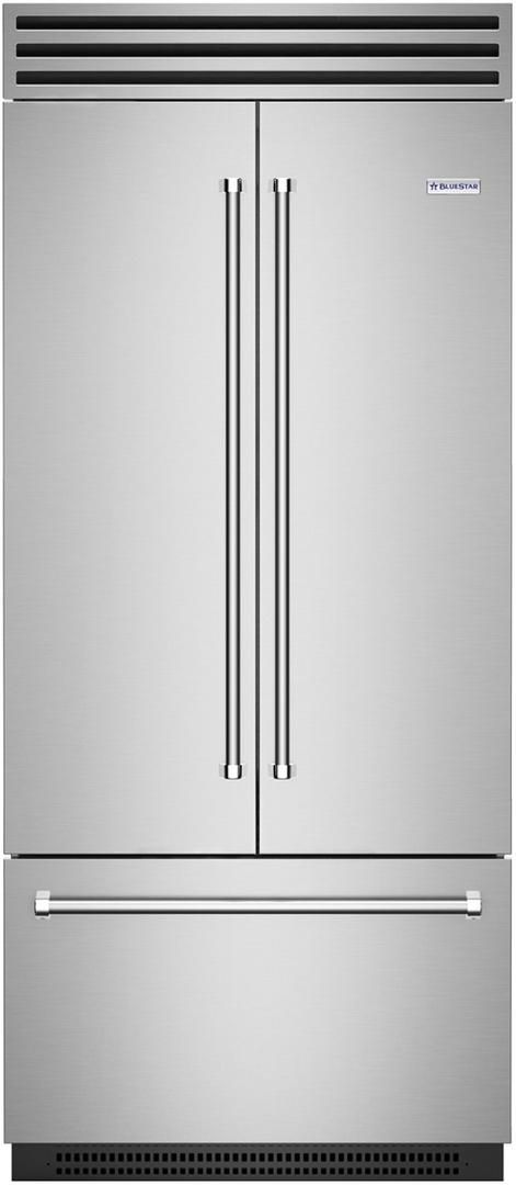 BlueStar® 36 in. 22.2 Cu. Ft. Stainless Steel French Door Built In Counter Depth Refrigerator-0