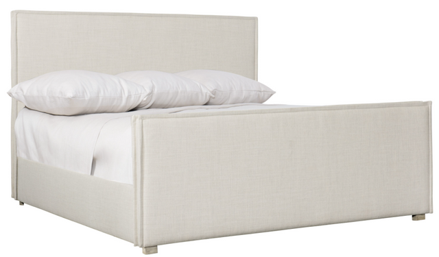 Bernhardt Sawyer Off-White/Morel Queen Upholstered Bed  1