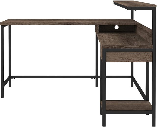 Signature Design by Ashley® Arlenbry Gray L-Desk with Storage 1