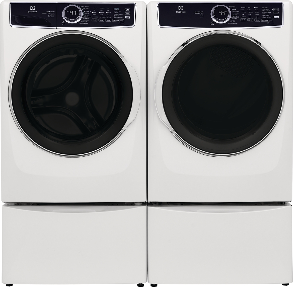 Electrolux Front Load Laundry Pair with a 4.5 Cu. Ft. Capacity Washer and a 8 Cu. Ft. Capacity Dryer