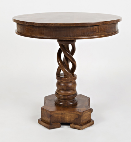 Jofran Inc. Global Archive Hand Carved Pedestal Table