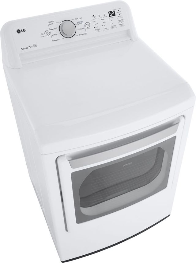 LG 7.3 Cu. Ft. White Front Load Gas Dryer-3