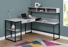 Monarch Specialties Inc. Grey Computer Corner Desk